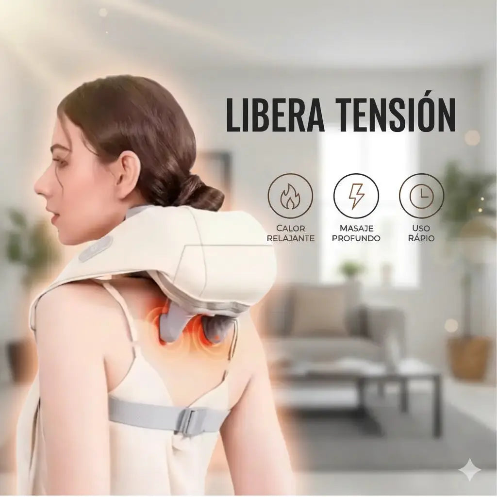Masajeador Premium de Cuello | Alivio Profundo 6D