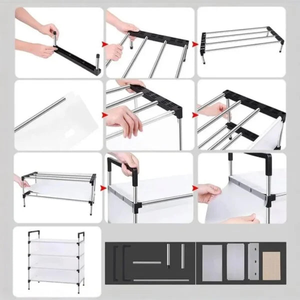 Zapatero Organizador con Tapa 6N